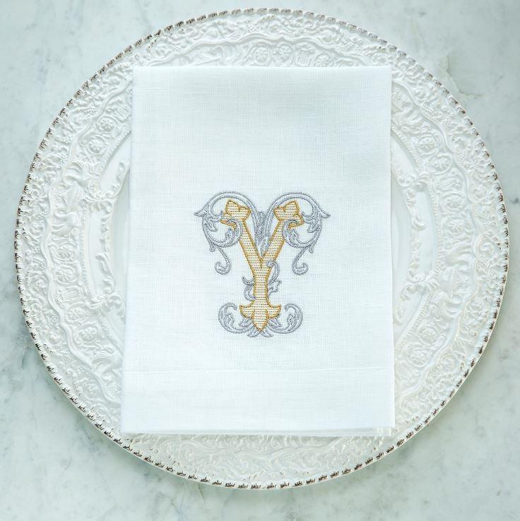 Vintage Vine Monogram Tri-Fold