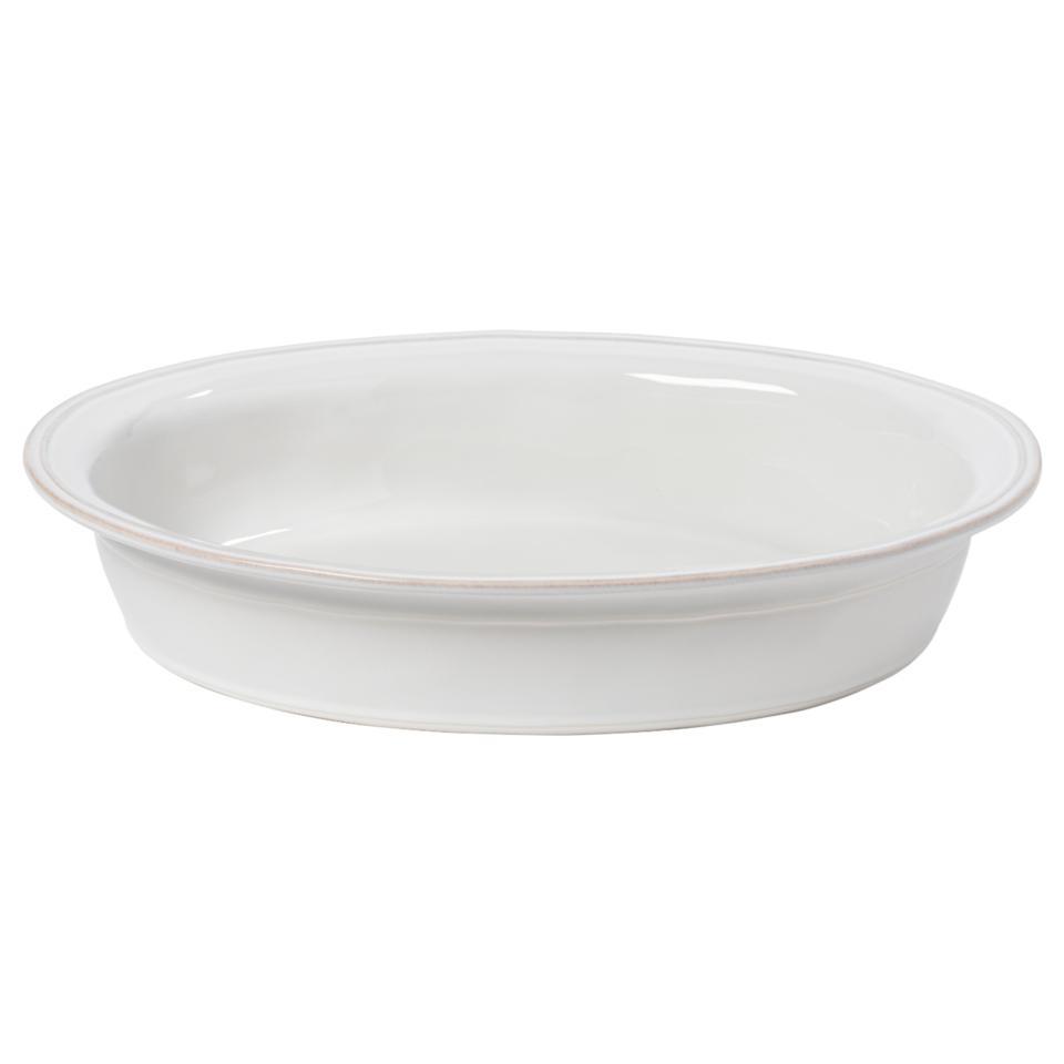 Oval Baker 16", White