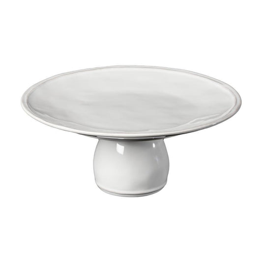 Footed Plate 11", White