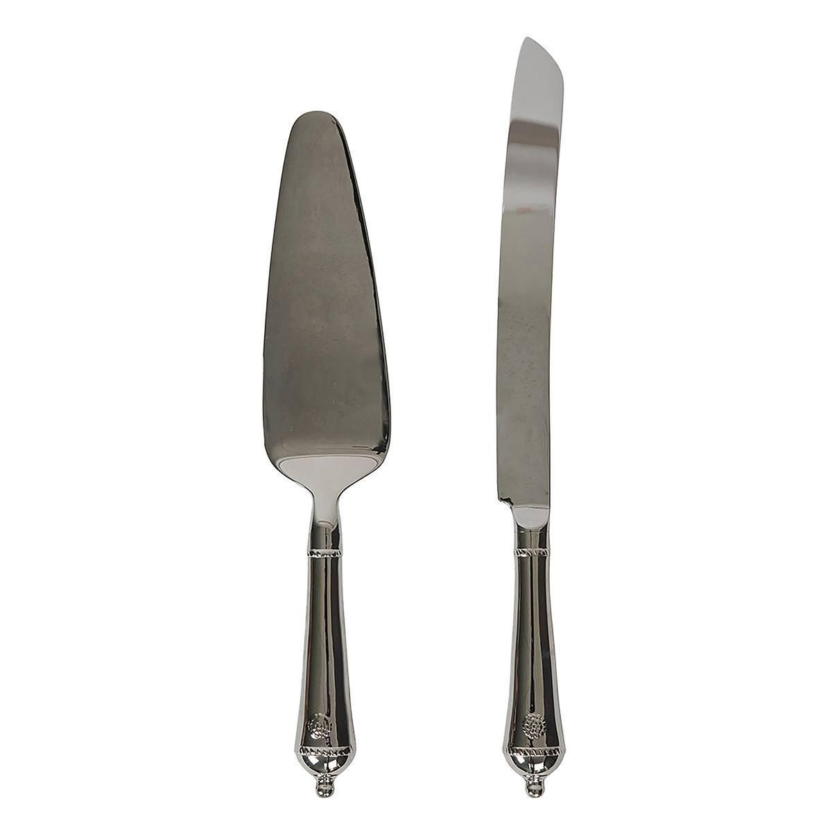 Cake Knife and Server Set/2pc - Polished