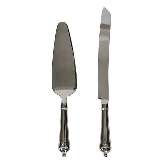 Cake Knife and Server Set/2pc - Polished