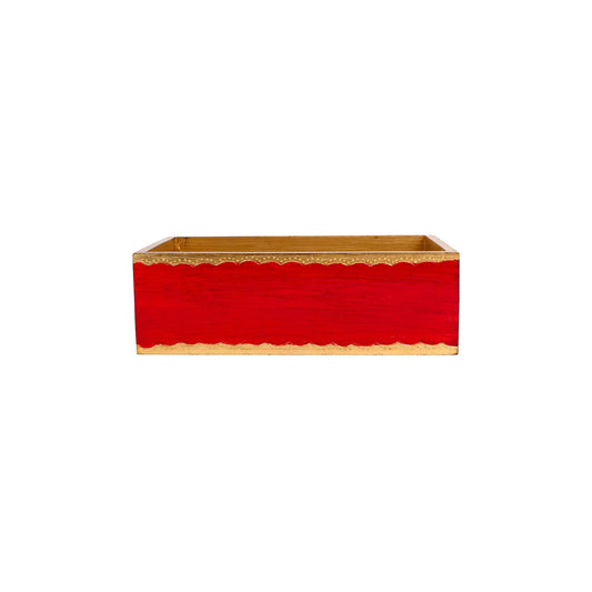 Red & Gold Guest Towel Holder