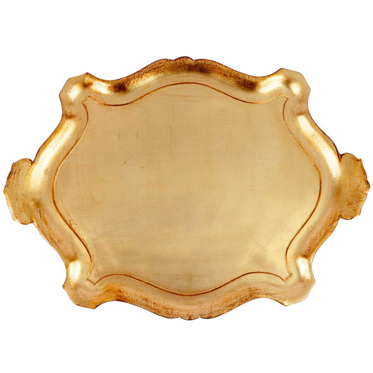 Gold Extra-Large Oblong Tray