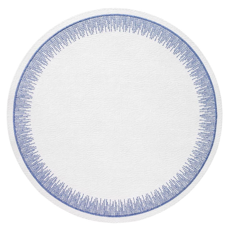 Blue Round Mats - Set of 4