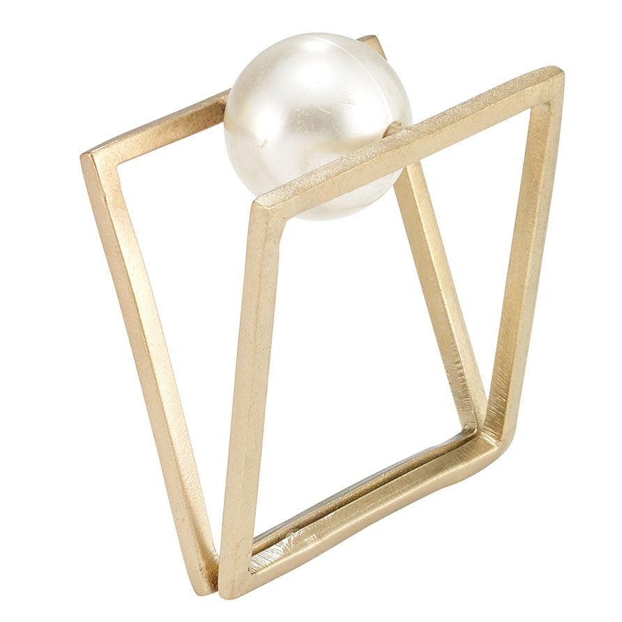 Floating Pearl Napkin Ring - Pack of 4