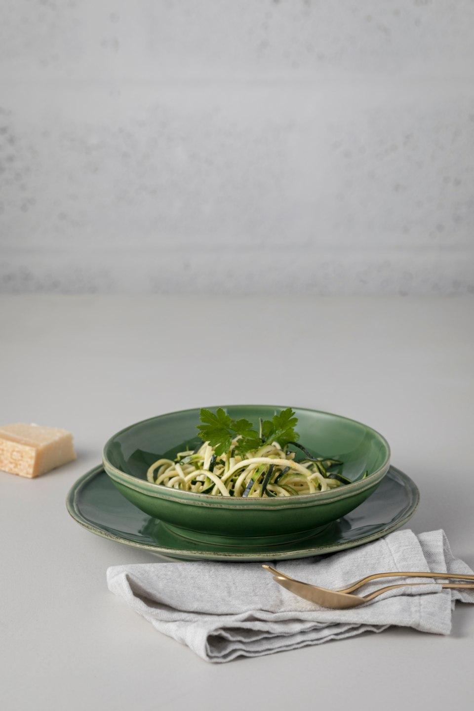 Soup/pasta bowl, Forest green