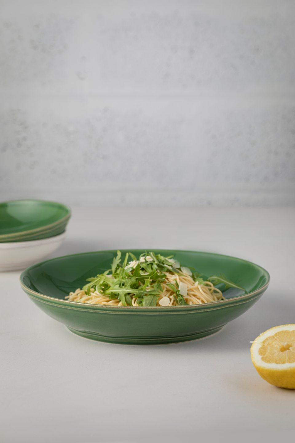 Pasta/serving bowl, Forest green
