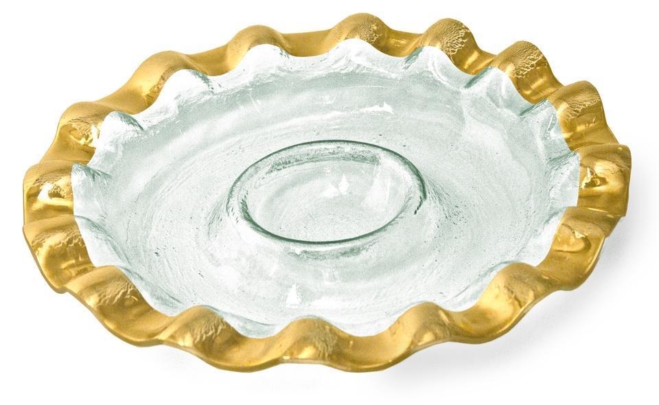14 3/4" round chip and dip server
