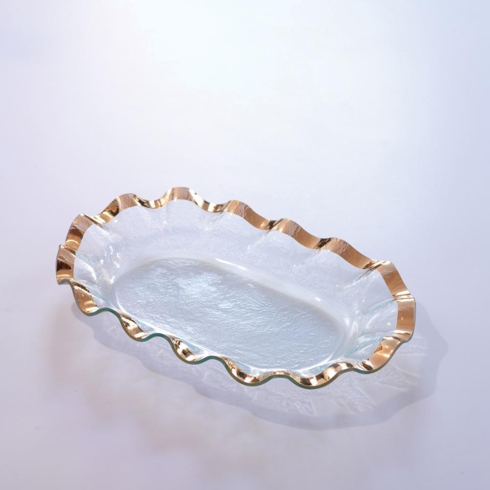 19 x 12" large shallow oval bowl