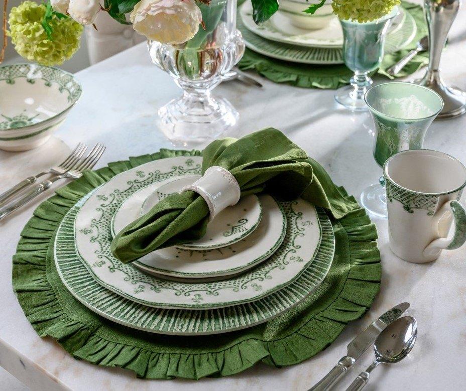 Bread Plate, Green