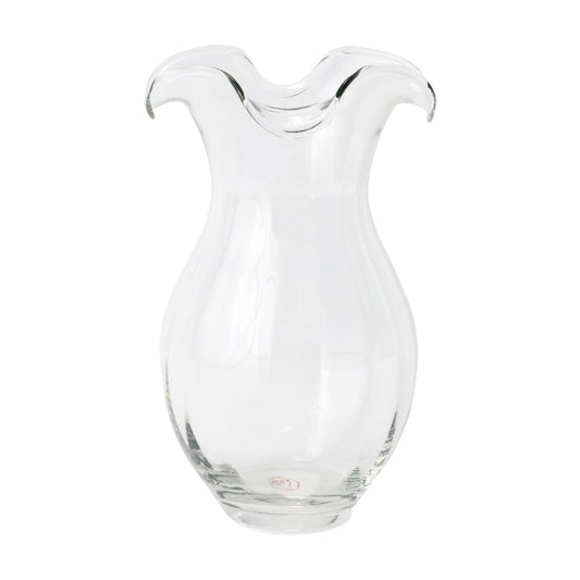 Clear Vertical Fluted Medium Vase