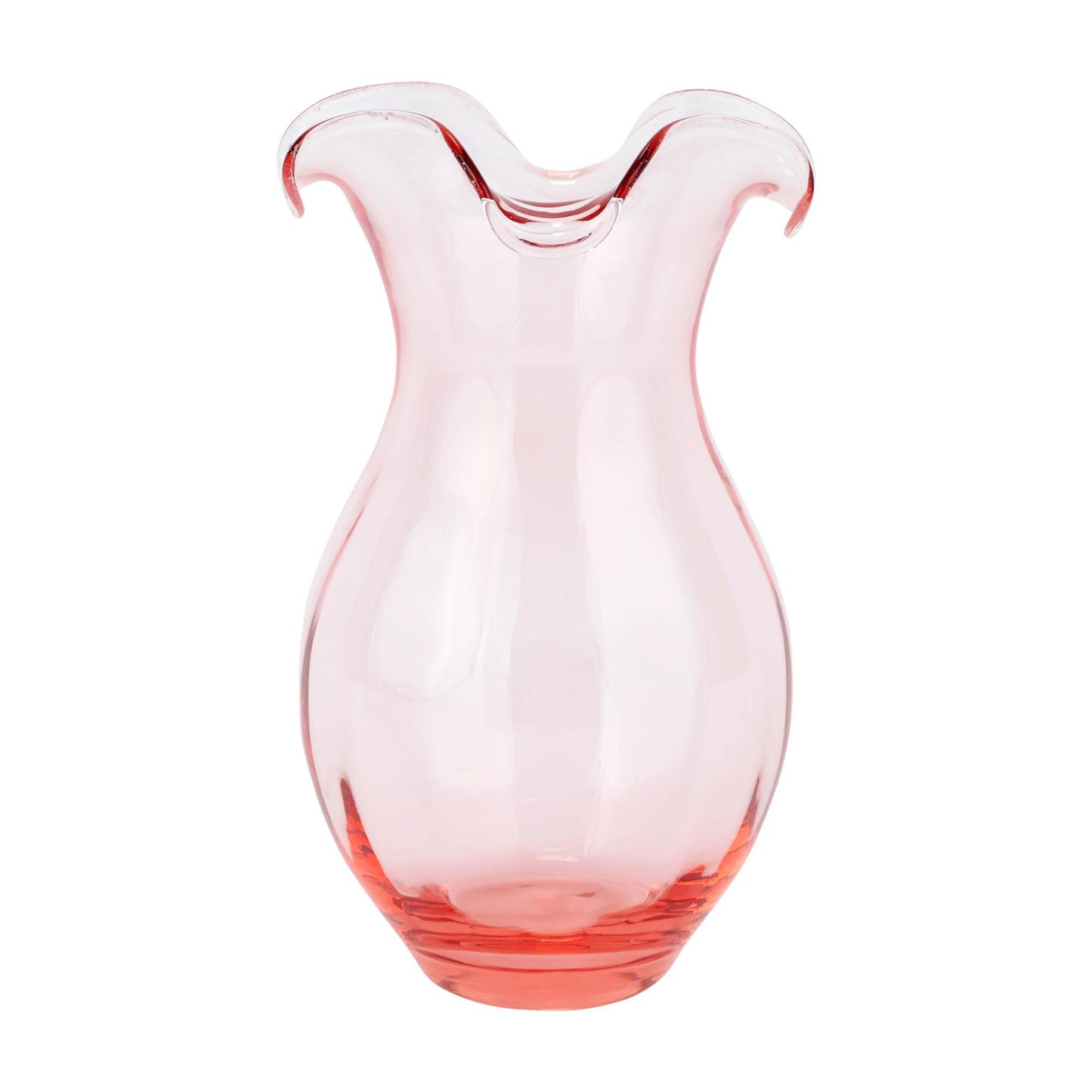 Pink Vertical Fluted Medium Vase