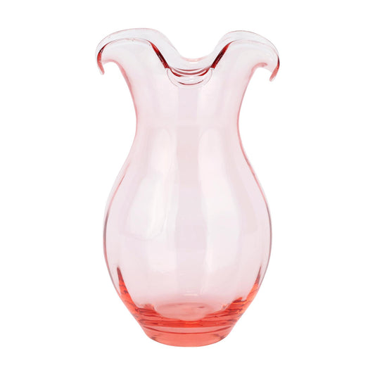 Pink Vertical Fluted Medium Vase