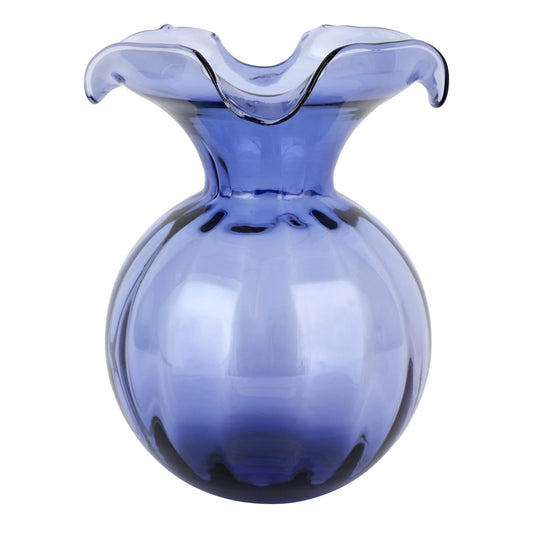 Indigo Medium Fluted Vase