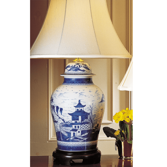 Blue Canton Ginger Jar Lamp