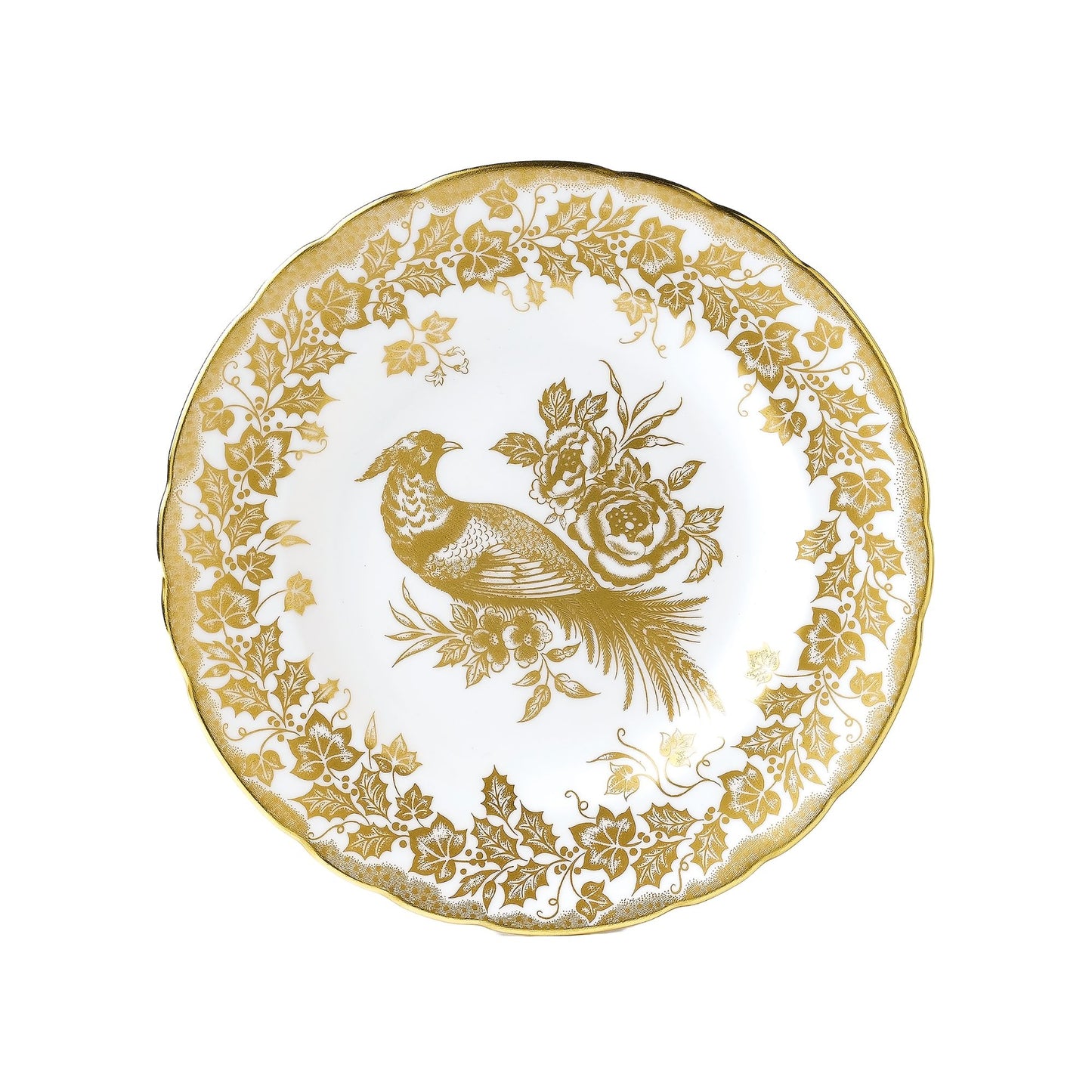 Gold Aves Holiday Accent Plate