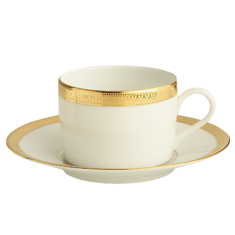 With Filet Tea Cup & Saucer