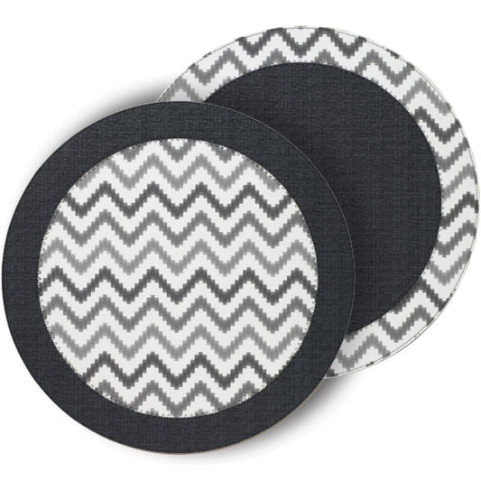 Ripple Charcoal - Set of 4