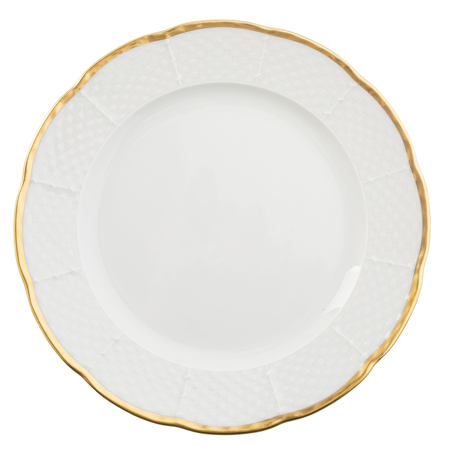 Ultra White Gold Monogram Charger