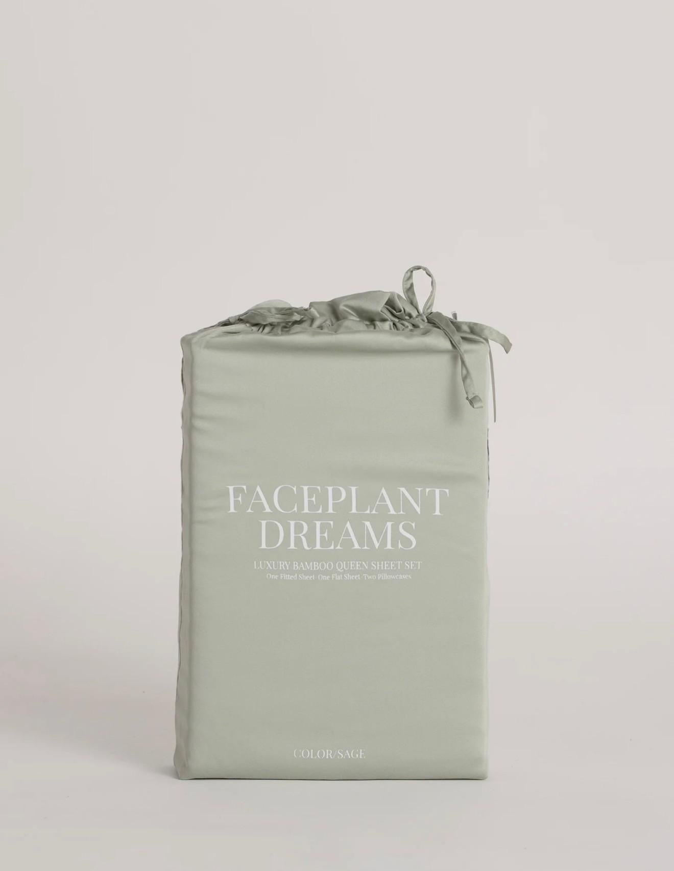 Faceplant Dreams Bamboo Sheets King Sage