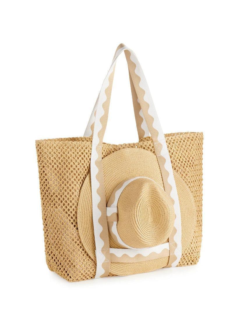 Antigua Tote & Hat Set White