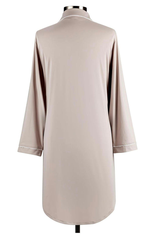 Cooling Night Shirt: Grey/Tan- Medium