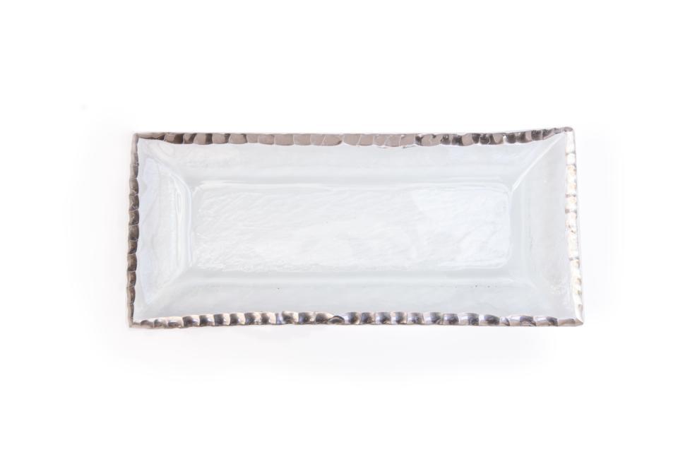Edgey Appetizer Tray, Platinum