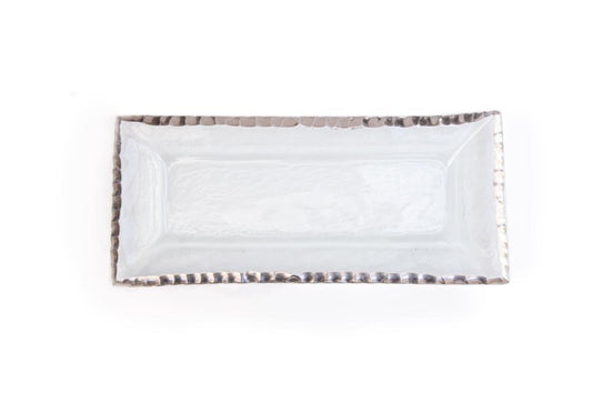 Edgey Appetizer Tray, Platinum