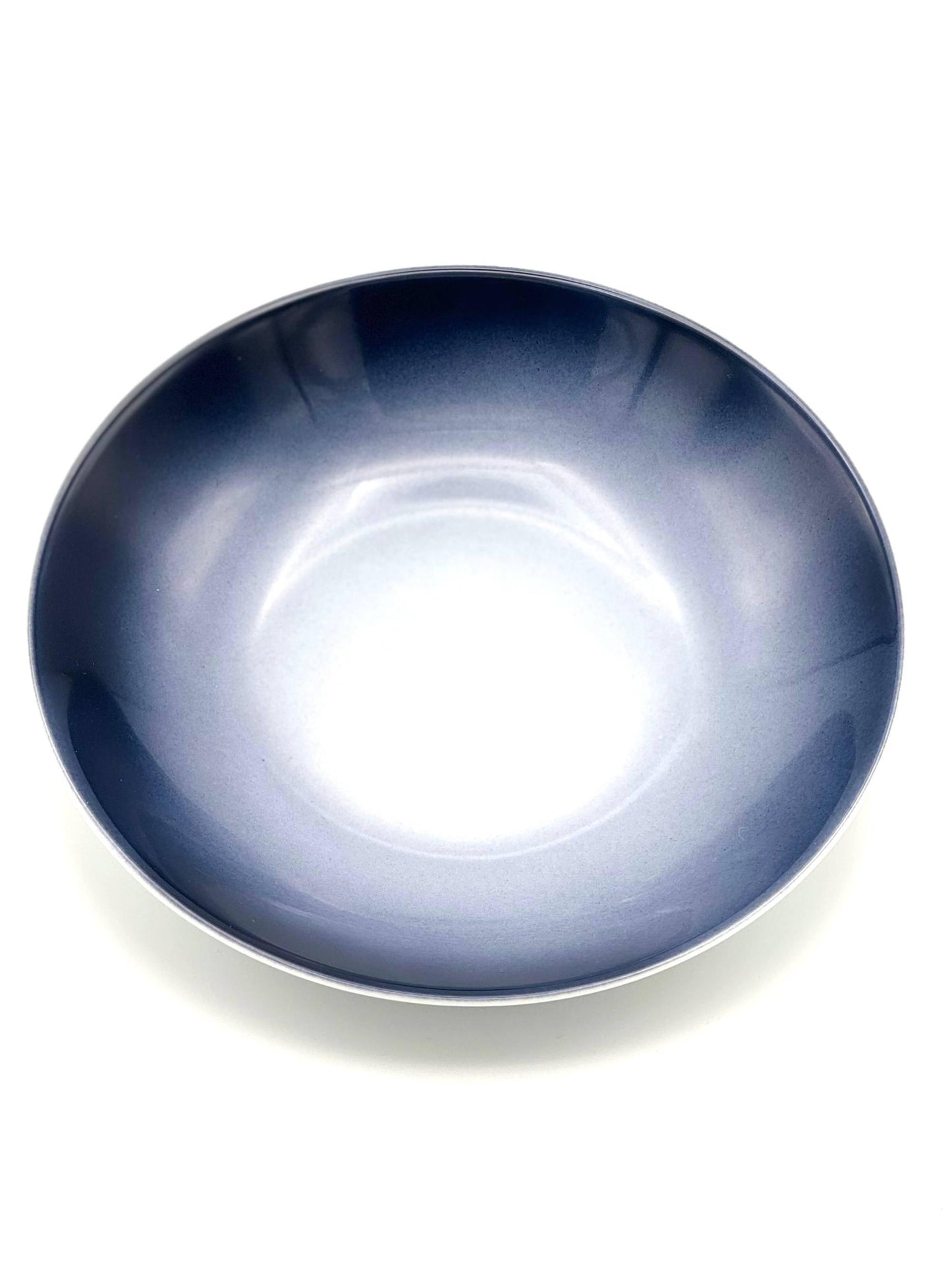 blue gray pasta/salad plate