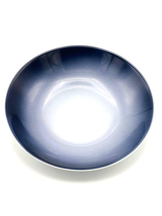blue gray pasta/salad plate
