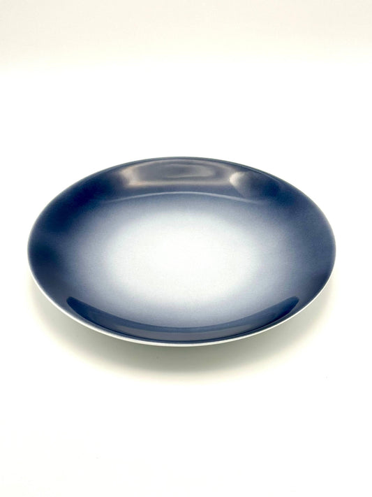 blue gray dinner plate
