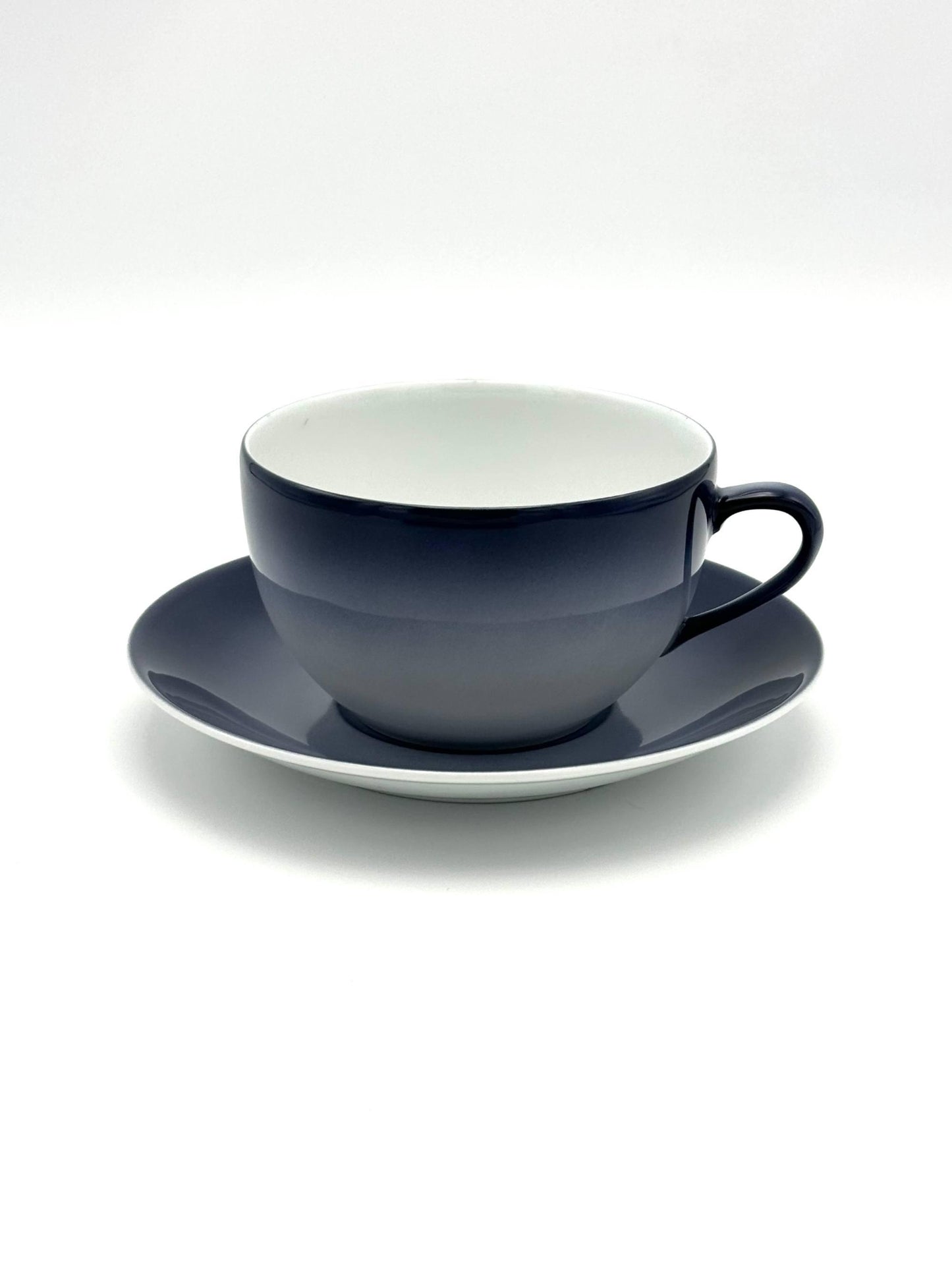 blue gray breakfast cup