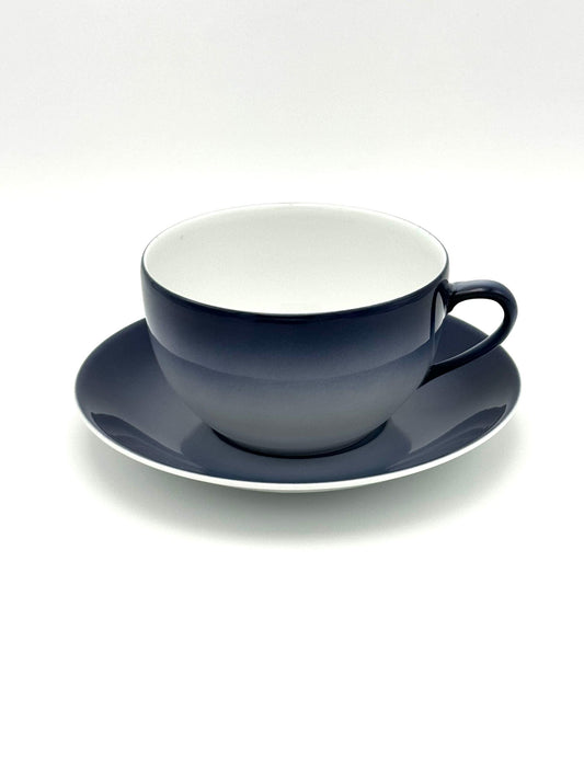 blue gray breakfast saucer