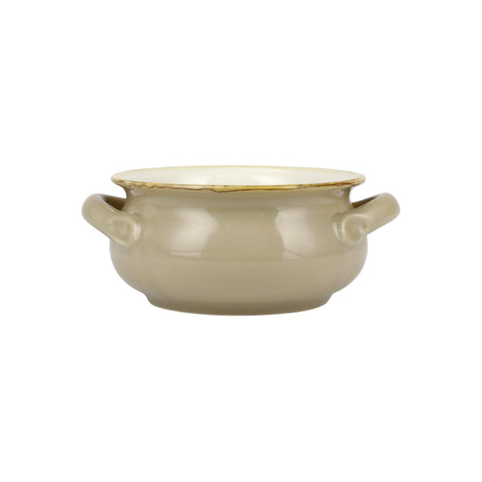 Cappuccino Small Handled Round Baker