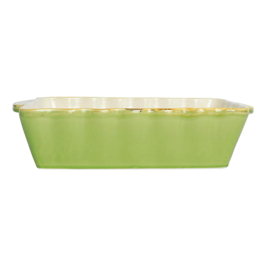 Green Medium Rectangular Baker