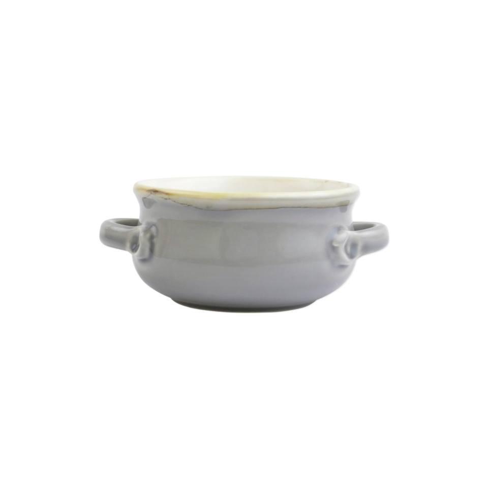 Gray Small Handled Round Baker