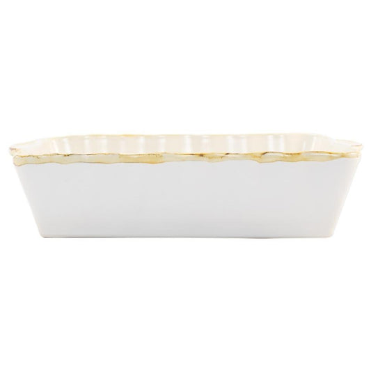 White Large Rectangular Baker