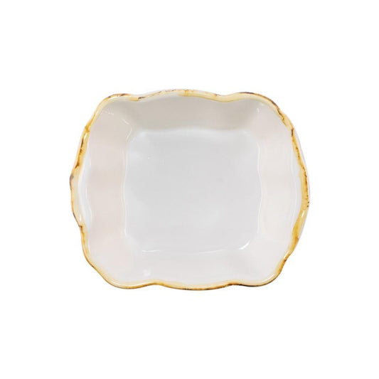 White Small Square Baker