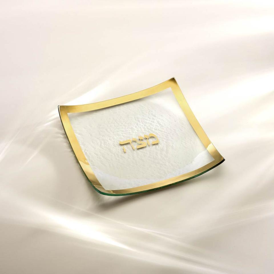 10 x 10" square matza plate