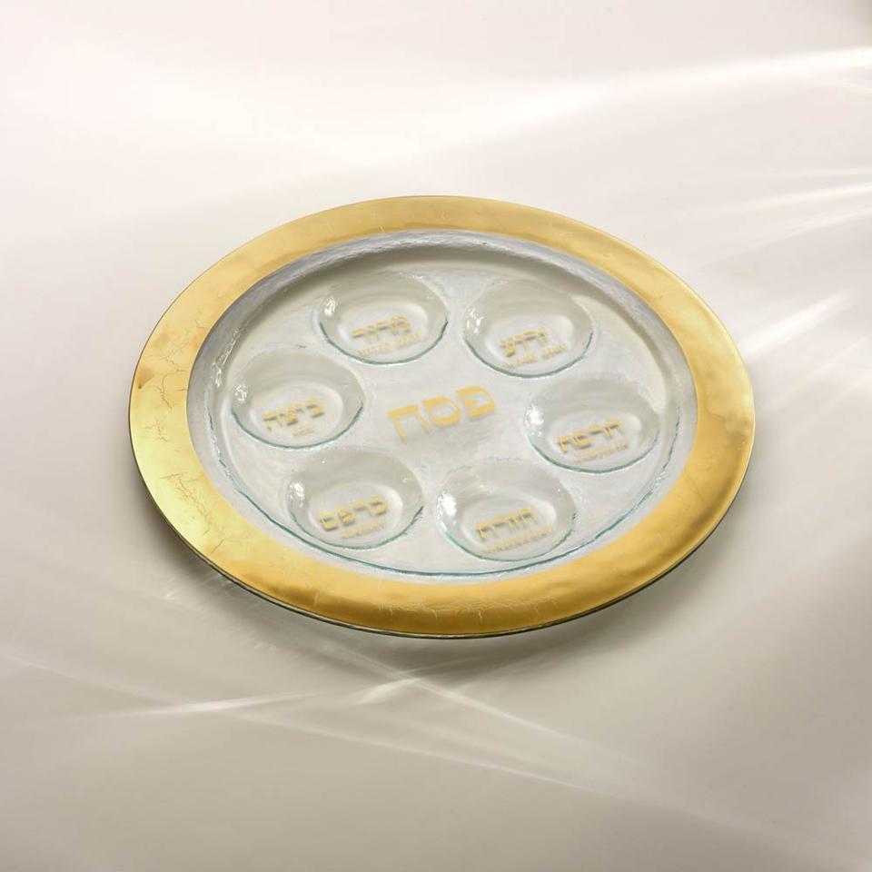 15 1/2 x 15 1/2" seder plate