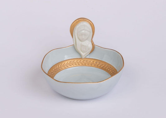 Porcelain Ave Maria Bowl French Blue