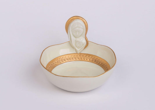 Porcelain Ave Maria Bowl Ivory