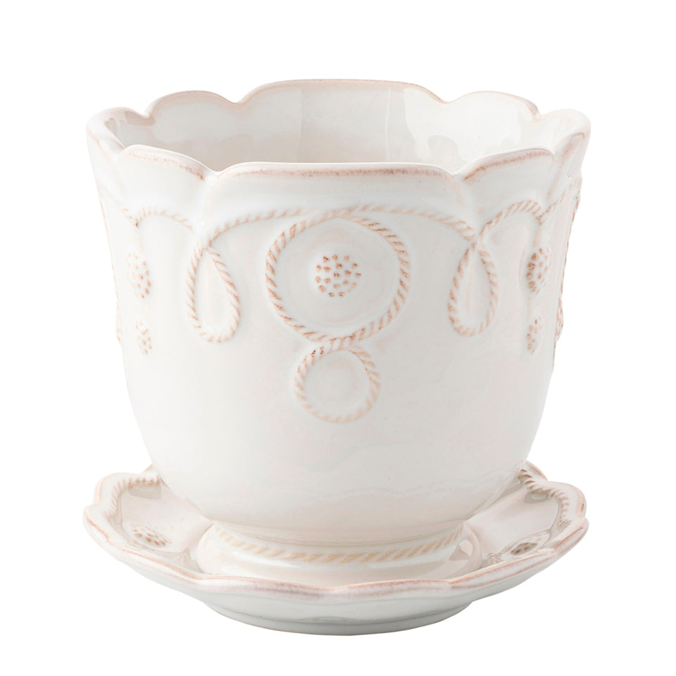 Jardins du Monde 5" Planter - Whitewash