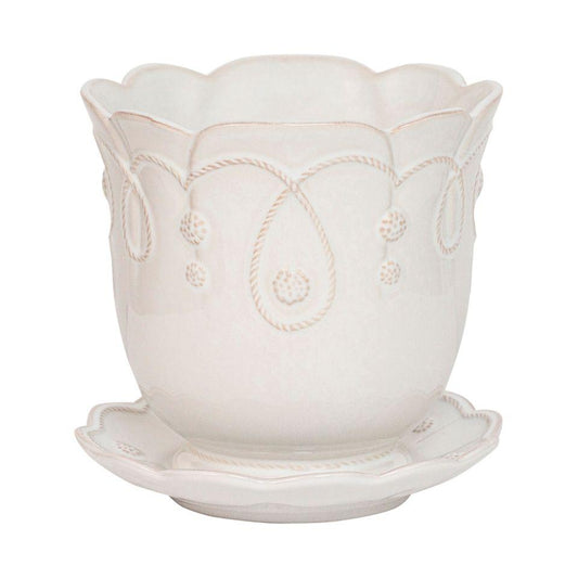 Jardins Du Monde 7" Planter - Whitewash