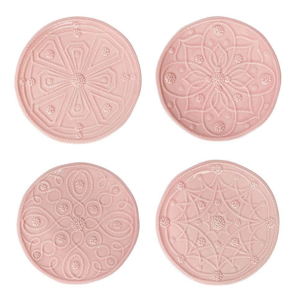 Side/Cocktail Plate Assorted Set/4 - Blush