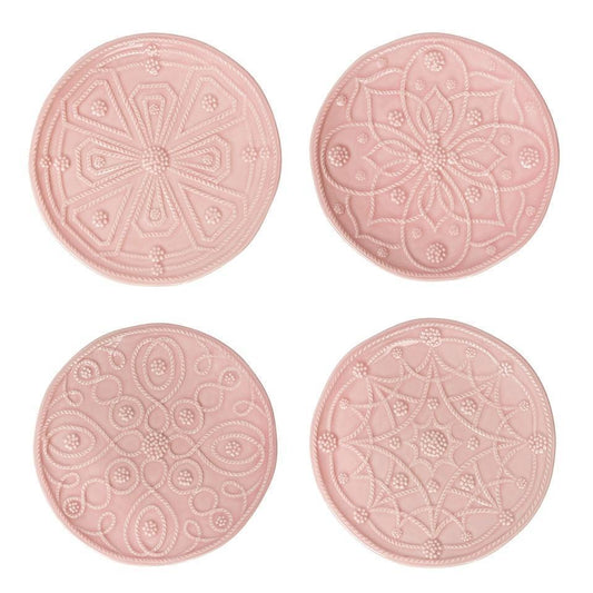 Side/Cocktail Plate Assorted Set/4 - Blush