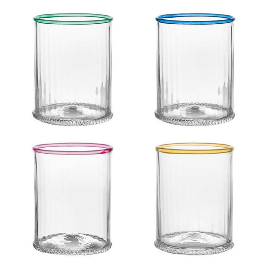 Double Old Fashioned Assorted Set/4 - Multi