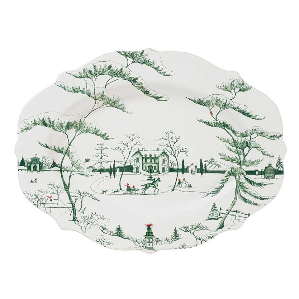 18" Platter - Evergreen