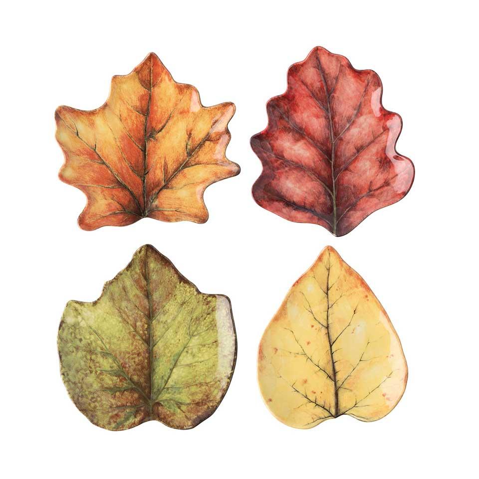 Leaf Plate Assorted Set/4