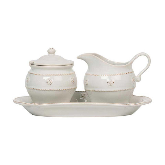Sugar and Creamer Set/3pc - Whitewash